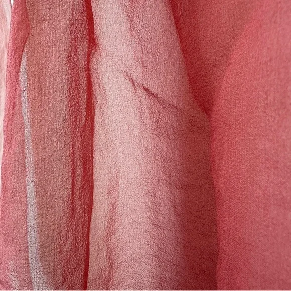 Vintage Oscar de la Renta Ombre Silk Chiffon Scarf - Excellent Condition - Picture 7 of 8